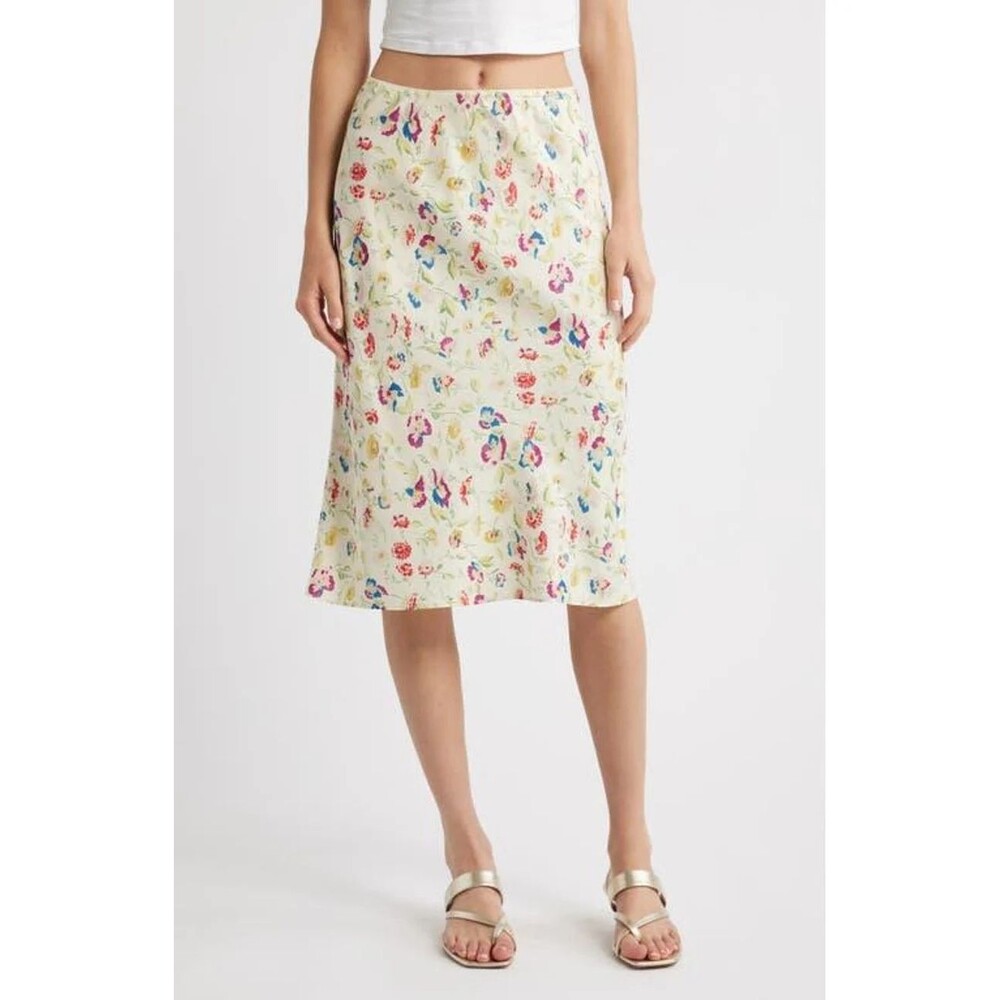 Doen Women's Elowette Silk Blend Satin Skirt size XXS NWOT